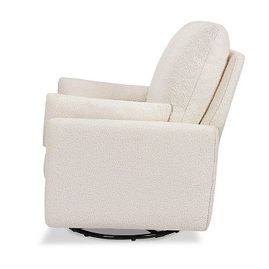 DaVinci Juno Swivel Glider Boucle Chair