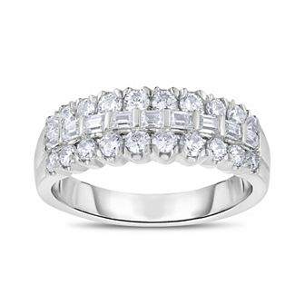 14k White Gold 1 Carat T.W. Diamond AnniversaryRing
