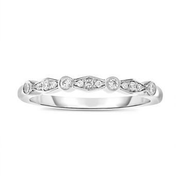10k White Gold 1/9 Carat T.W. Diamond Anniversary Ring
