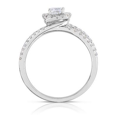 Diamaison 14k White Gold 3/4 Carat T.W. Diamond Ring