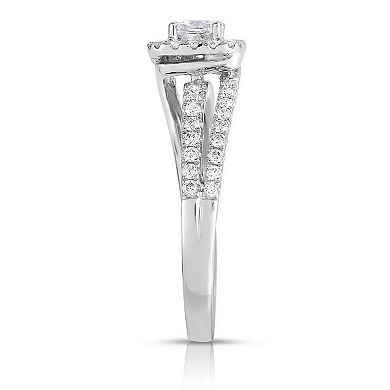 Diamaison 14k White Gold 3/4 Carat T.W. Diamond Ring