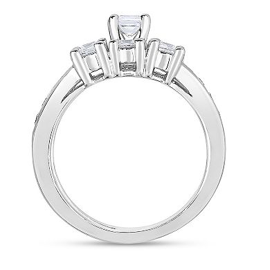 14k White Gold 3/4 Carat T.W. Diamond Wedding Ring