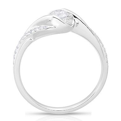 Diamaison 10k White Gold 1/3 Carat T.W. Diamond Engagement Ring