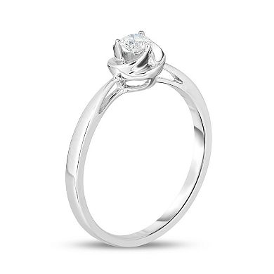 10k White Gold 1/6 Carat T.W. Diamond Promise Ring