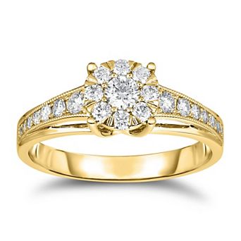 Diamaison 14k Gold 1/2 Carat T.W. Diamond Engagement Ring