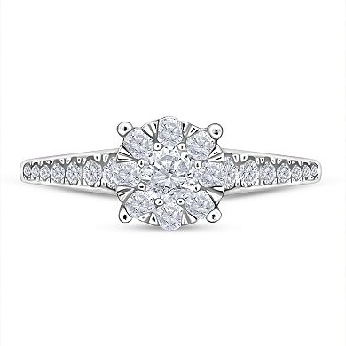10K Gold 0.6 Carat T.W. Diamond Ring
