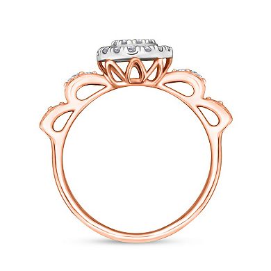 Diamaison 14k Rose Gold 1/2 Carat T.W. Diamond Ring