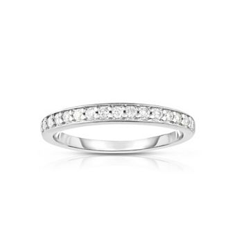 10k White Gold 1/7 Carat T.W. Diamond Wedding Ring