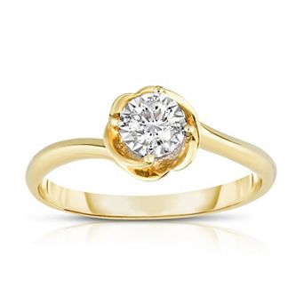 Diamaison 10k Gold 1/5 Carat T.W. Diamond Engagement Ring