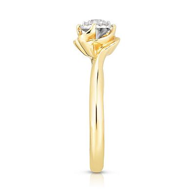 Diamaison 10k Gold 1/5 Carat T.W. Diamond Engagement Ring