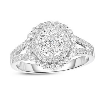 Diamaison 14k White Gold 1 Carat T.W. Diamond Ring