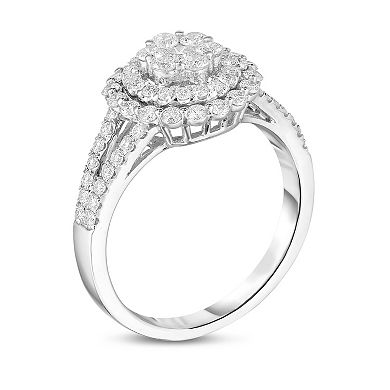 Diamaison 14k White Gold 1 Carat T.W. Diamond Ring