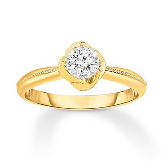 14k Gold 1/5 Carat T.W. Diamond Engagement Ring