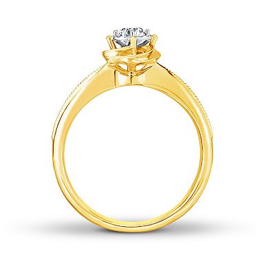 Diamaison 14k Gold 1/5 Carat T.W. Diamond Engagement Ring