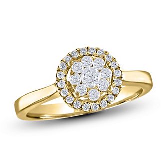 14k Gold 3/8 Carat T.W. Diamond Ring