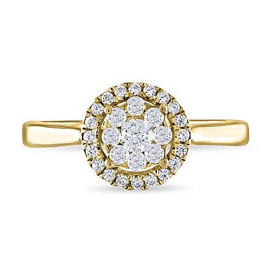 Diamaison 14k Gold 3/8 Carat T.W. Diamond Ring