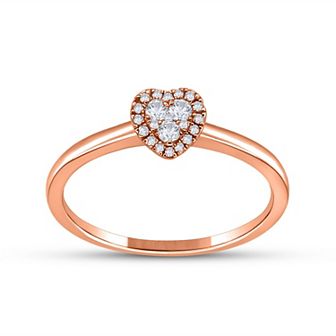 14k Gold 1/8 Carat T.W. Diamond Ring