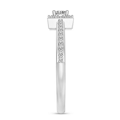 10k White Gold 1/4 Carat T.W. Diamond Ring