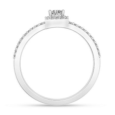 10k White Gold 1/4 Carat T.W. Diamond Ring