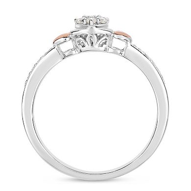 Diamaison 10k Gold 0.07 Carat T.W. Diamond Ring