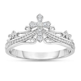 Diamaison 10k Gold 0.06 Carat T.W. Diamond Ring