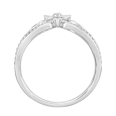 Diamaison 10k Gold 0.06 Carat T.W. Diamond Ring