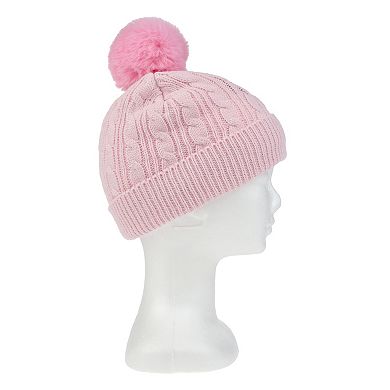 Girls Hello Kitty 2-pc. Cable Knit Hat & Gloves Set