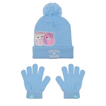 Girls Squishmallows 2 pc Hat & Gloves Set