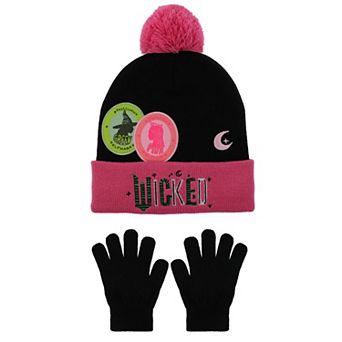Girls Wicked 2 pc Hat & Gloves Set