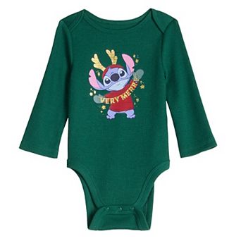 Baby Disney's / Jumping Beans® Long Sleeve Lapped Shoulder Bodysuit