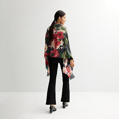 Women's Nine West Floral Print Supersoft Wrap