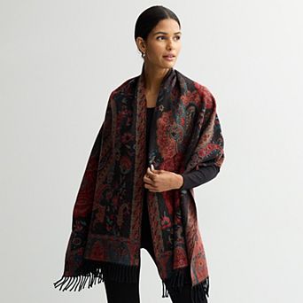 Women's Nine West Floral Mix Jacquard Wrap