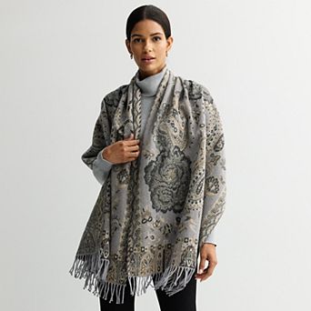 Women's Nine West Floral Mix Jacquard Wrap