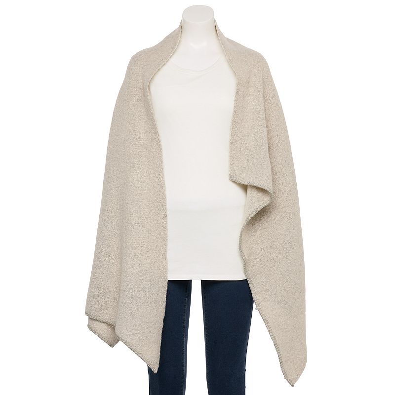 Women's Nine West Solid Knit Scarf, Brown