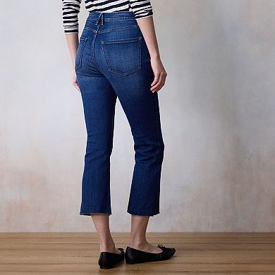 LC Lauren Conrad High Rise Cropped Kickflare Jeans