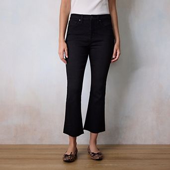 LC Lauren Conrad High Rise Cropped Kickflare Jeans