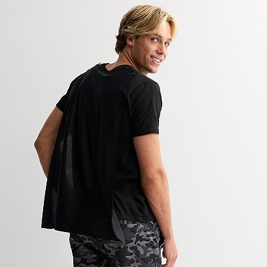 Men's Ghostface Costume Graphic Tee with Removable Cape