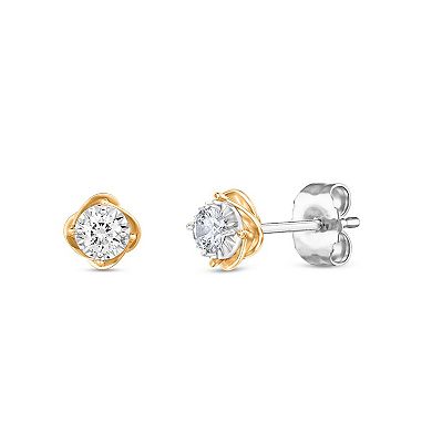Diamaison 10k Gold 1/4 Carat T.W. Diamond Stud Earrings