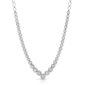 Diamaison 10k White Gold 1 1/2 Carat T.W. Diamond Necklace