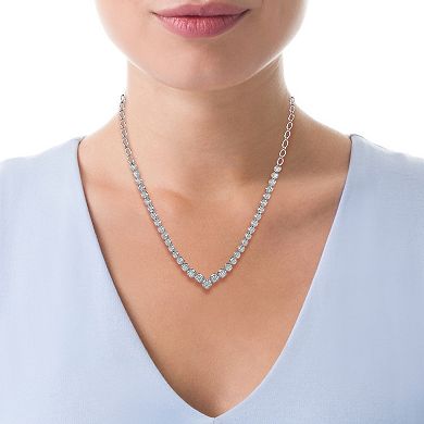 Diamaison 10k White Gold 1 1/2 Carat T.W. Diamond Necklace