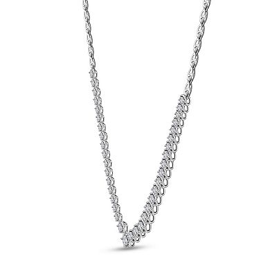 Diamaison 10k White Gold 1 1/2 Carat T.W. Diamond Necklace