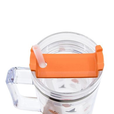 Ghost 30 Oz. Clear Tumbler with Straw and Handle