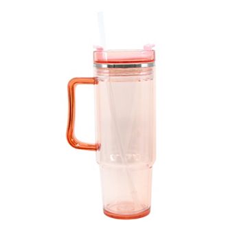 Blush 30 Oz. Tumbler with Straw and Handle