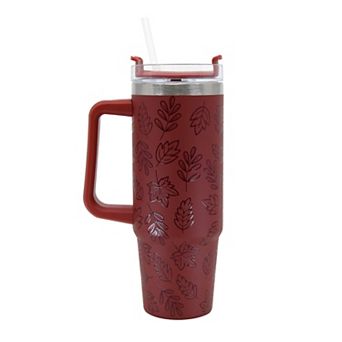 Leaf 30 Oz. Tumbler with Straw and Handle