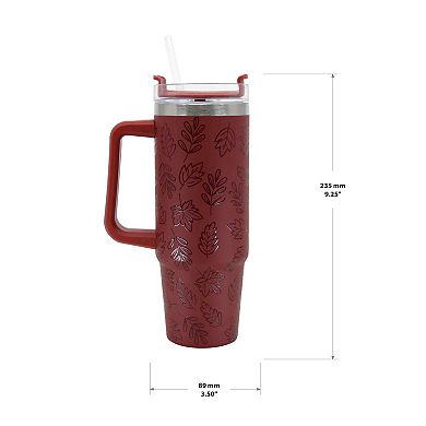 Leaf 30 Oz. Tumbler with Straw and Handle