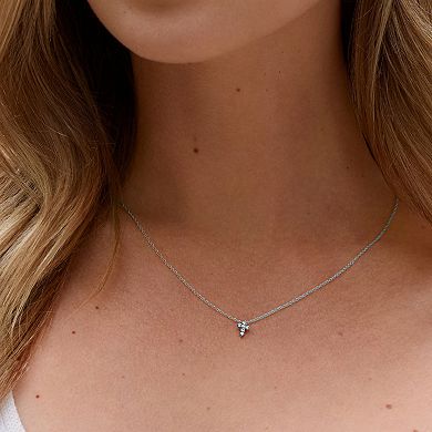 Diamaison 10k Gold 1/10 Carat T.W. Diamond Cross Pendant Necklace