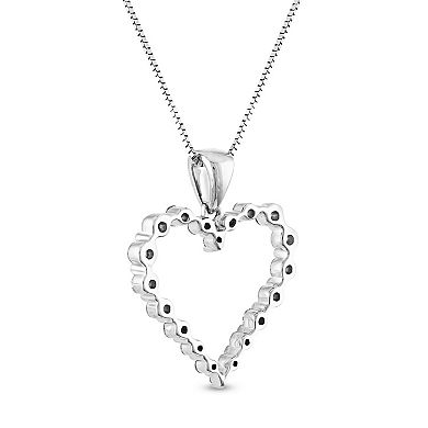 14k White Gold 1/4 Carat T.W. Diamond Pendant Necklace