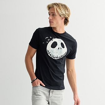 Disney's The Nightmare Before Christmas Men's Jack Skellington & Sally Graphic Tee