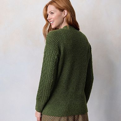 Women's LC Lauren Conrad Cabled Sweater Cardigan