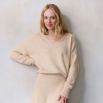 Women's LC Lauren Conrad V-Neck Pullover Sweater